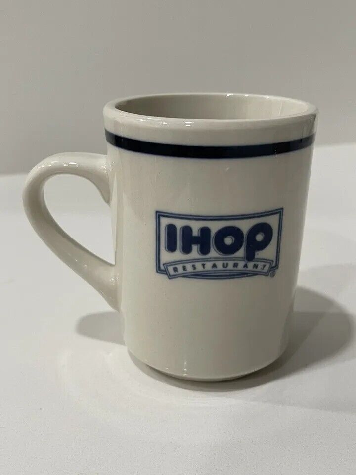 VTG iHOP MUG CUP COFFEE Logo Blue Line 4\