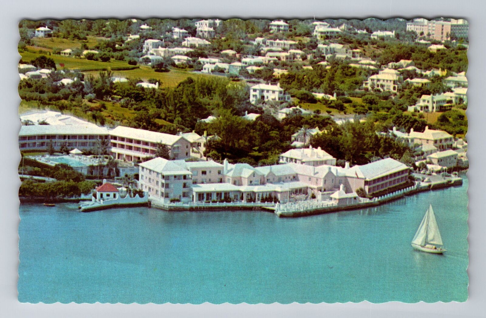 Paget-Bermuda, Aerial The Inverurie Hotel, Advertisement, Vintage Postcard