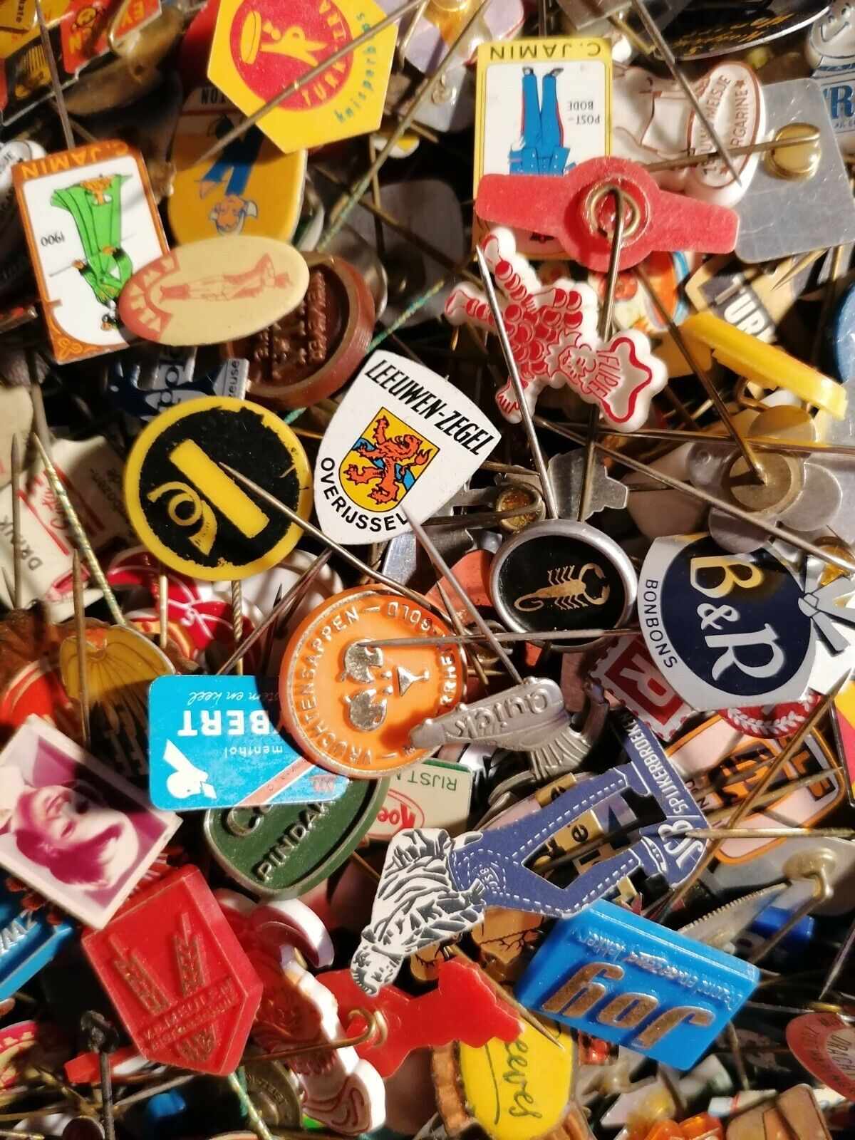 Metal stick pins. European Advertising Metal Stick Pins. Original, vintage, rare