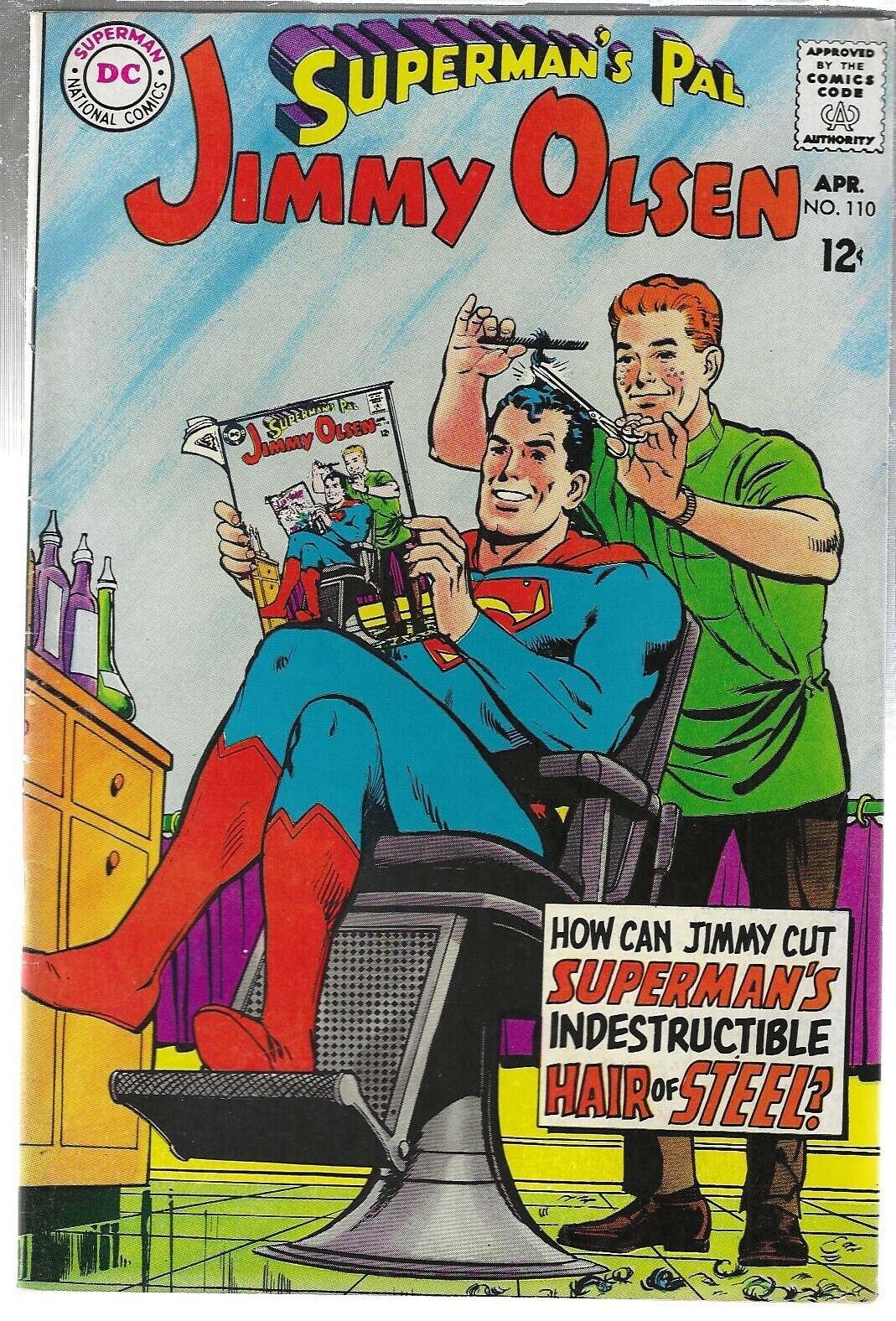 SUPERMAN'S PAL JIMMY OLSEN #110 DC COMICS 1968 NEAL ADAMS COVER HTF GEM