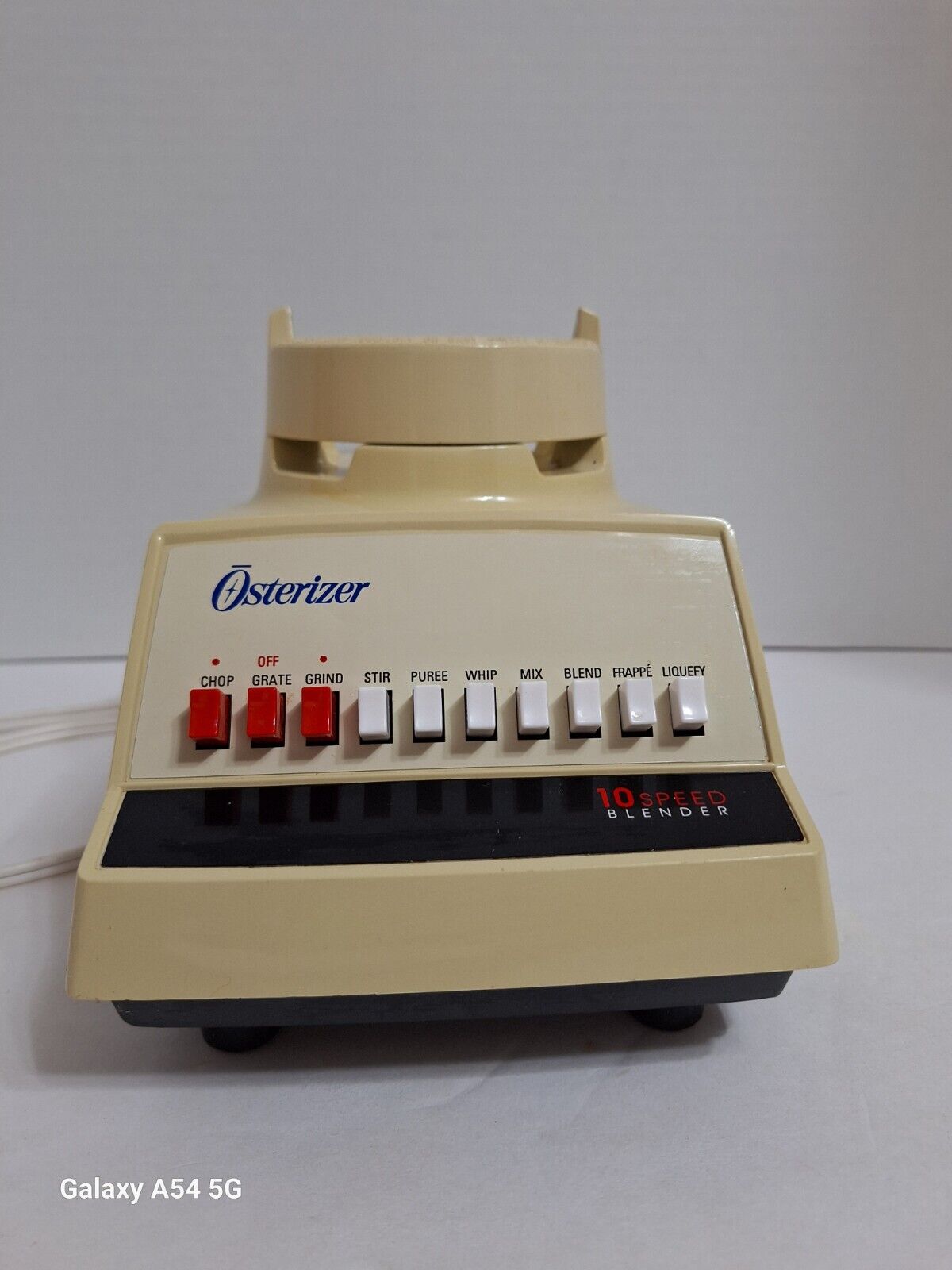 Vintage Osterizer 10 Speed Blender Base 890-16N  Almond Tested Works UL Listed