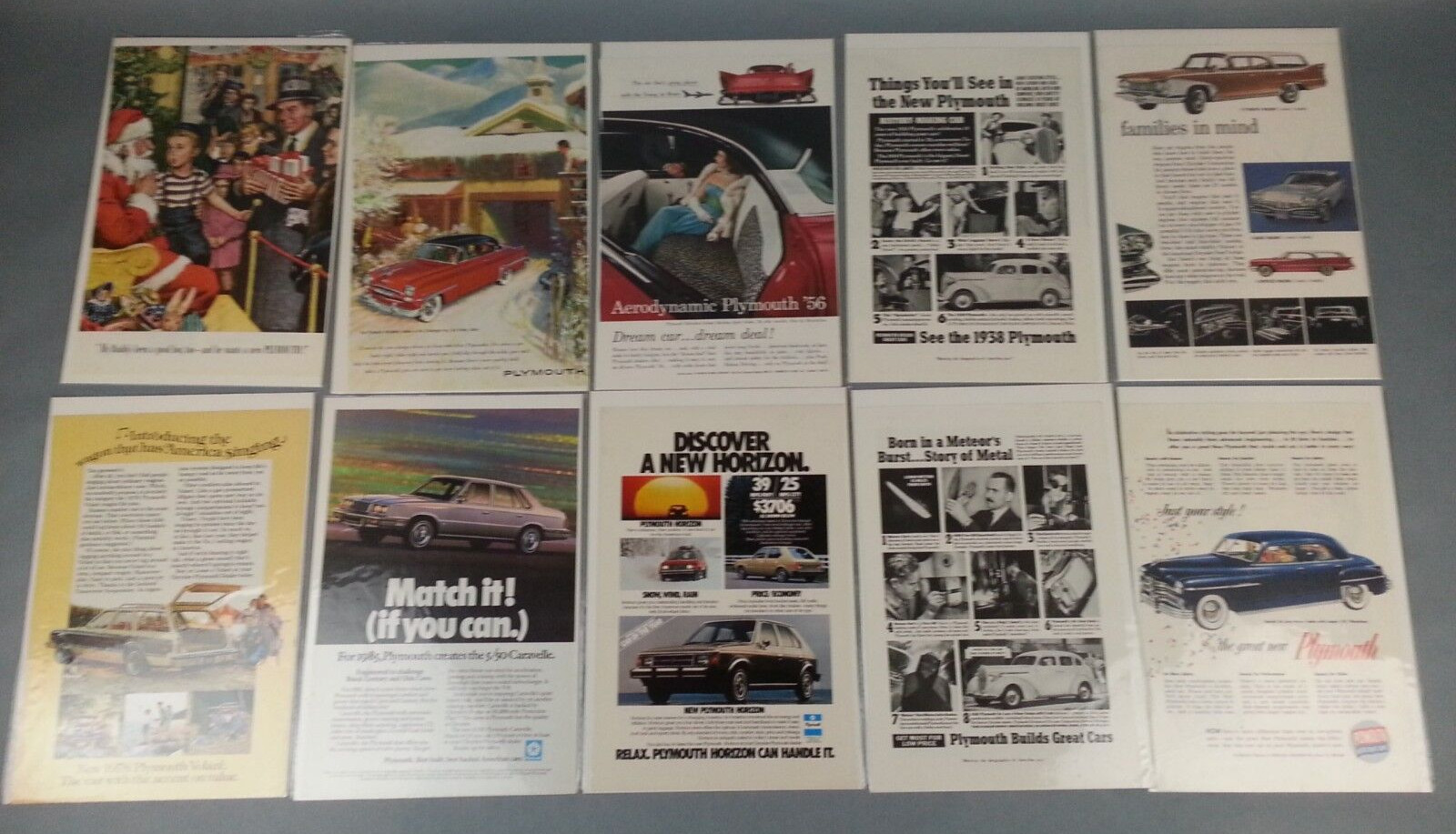 10 Original Vintage Plymouth Car Ad 1970s 1960s 1980s Advertising Magazine