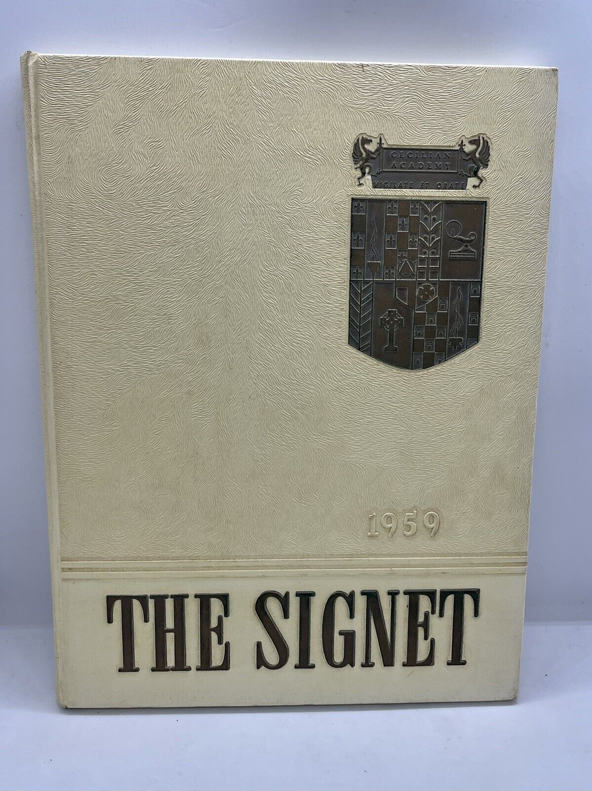 Vintage 1959 The Signet: The Cecilian Academy Philadelphia Yearly Recap Book