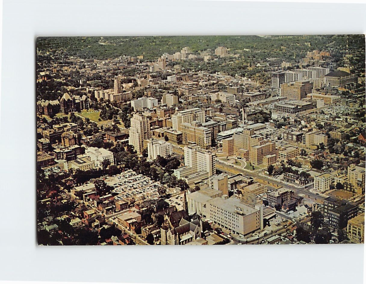 Postcard Aerial View of University Avenue Toronto Ontario Canada