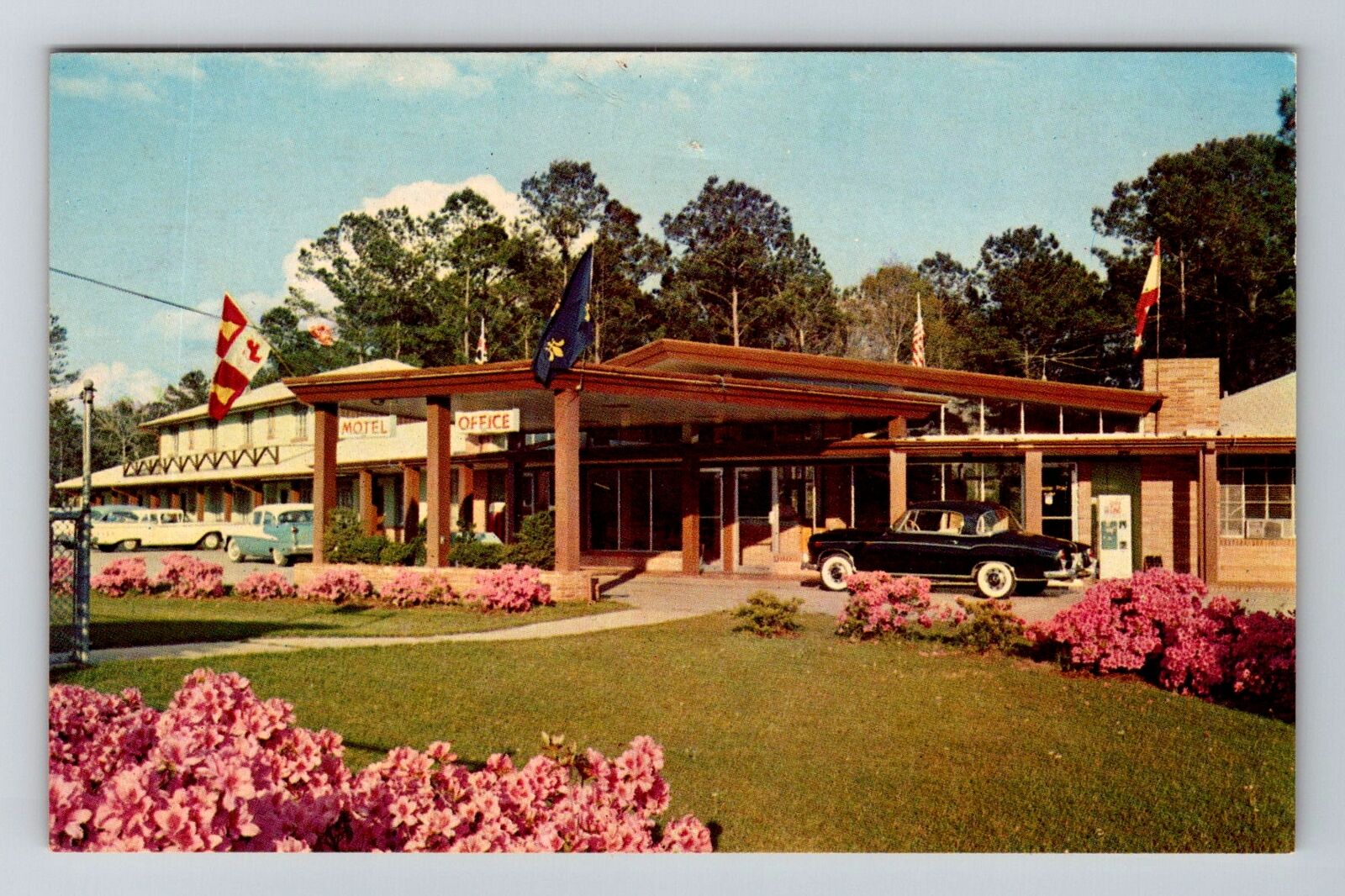 Mobile AL-Alabama, Spanish Fort Motel, Advertising, Vintage Postcard