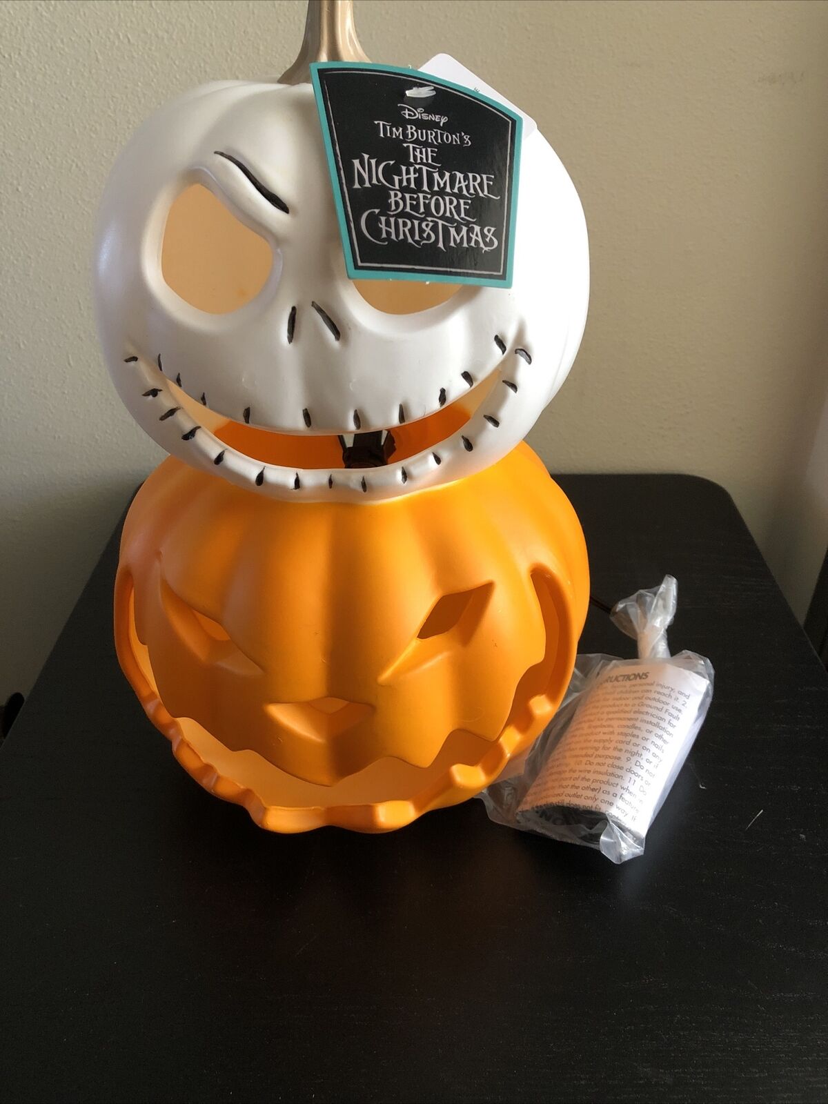 The Nightmare Before Christmas Light-Up Pumpkin Stack