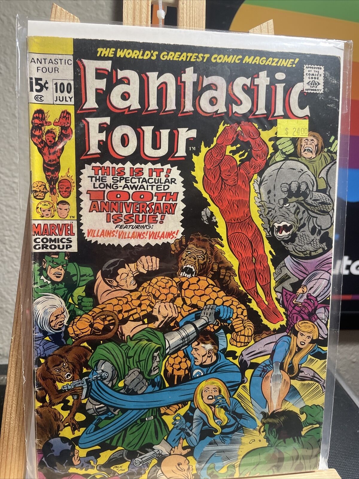 Marvel Comic Fantastic Four #100 July 1970 Long Journey Home