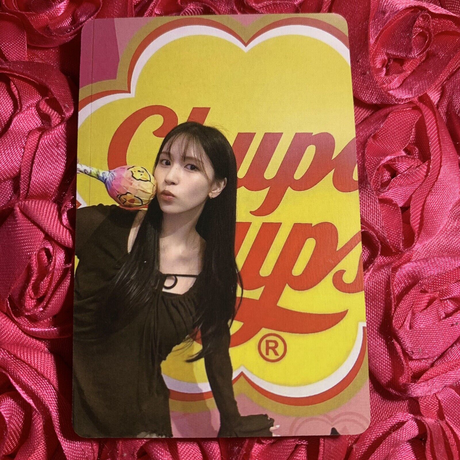 Mina TWICE Circuit 24 Celeb K-pop Girl Photo Card Chupa Lollipop
