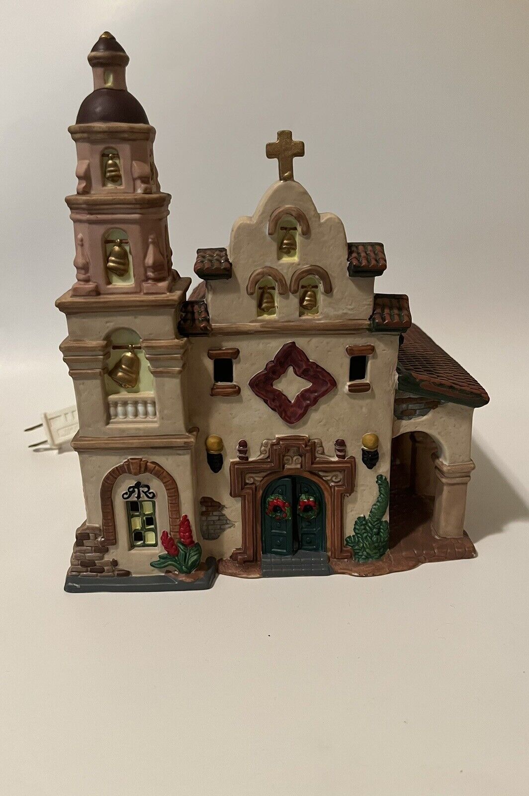 VTG 1998 Dickens Collectables Classic Series Lighted Church House Christmas