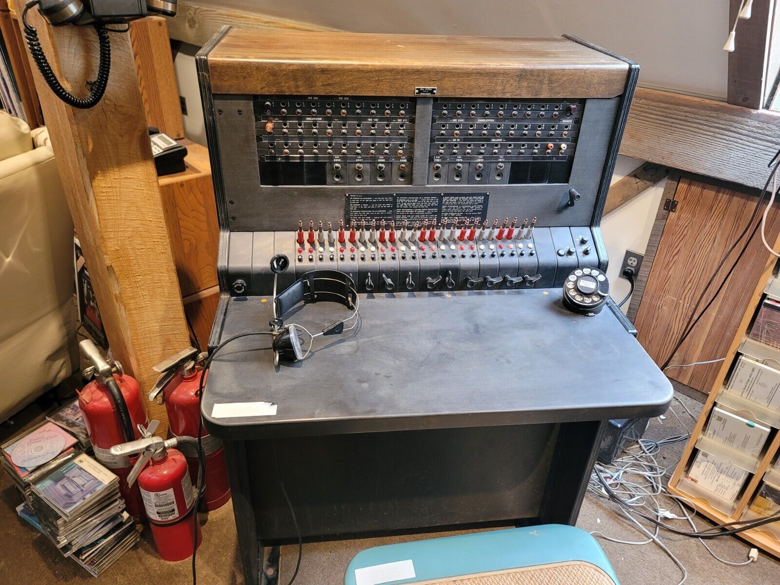Vintage Western Electric Telephone Switchboard Console