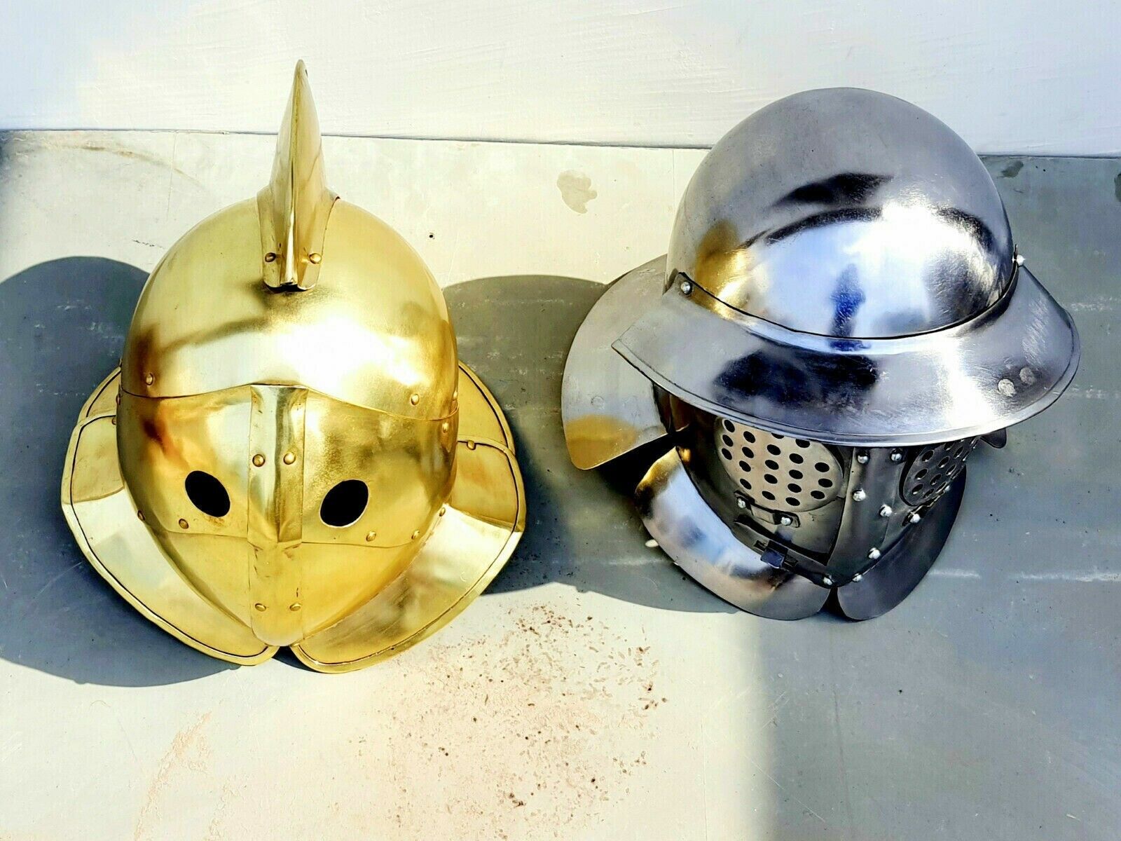 Medieval Gladiator Helmet Provocator And Secutor Combo pack Helmet