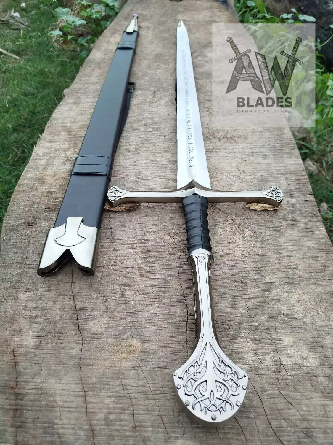 Handmade Narsil Sword Anduril Sword  The King Aragorn LOTR Sword Limited Edition