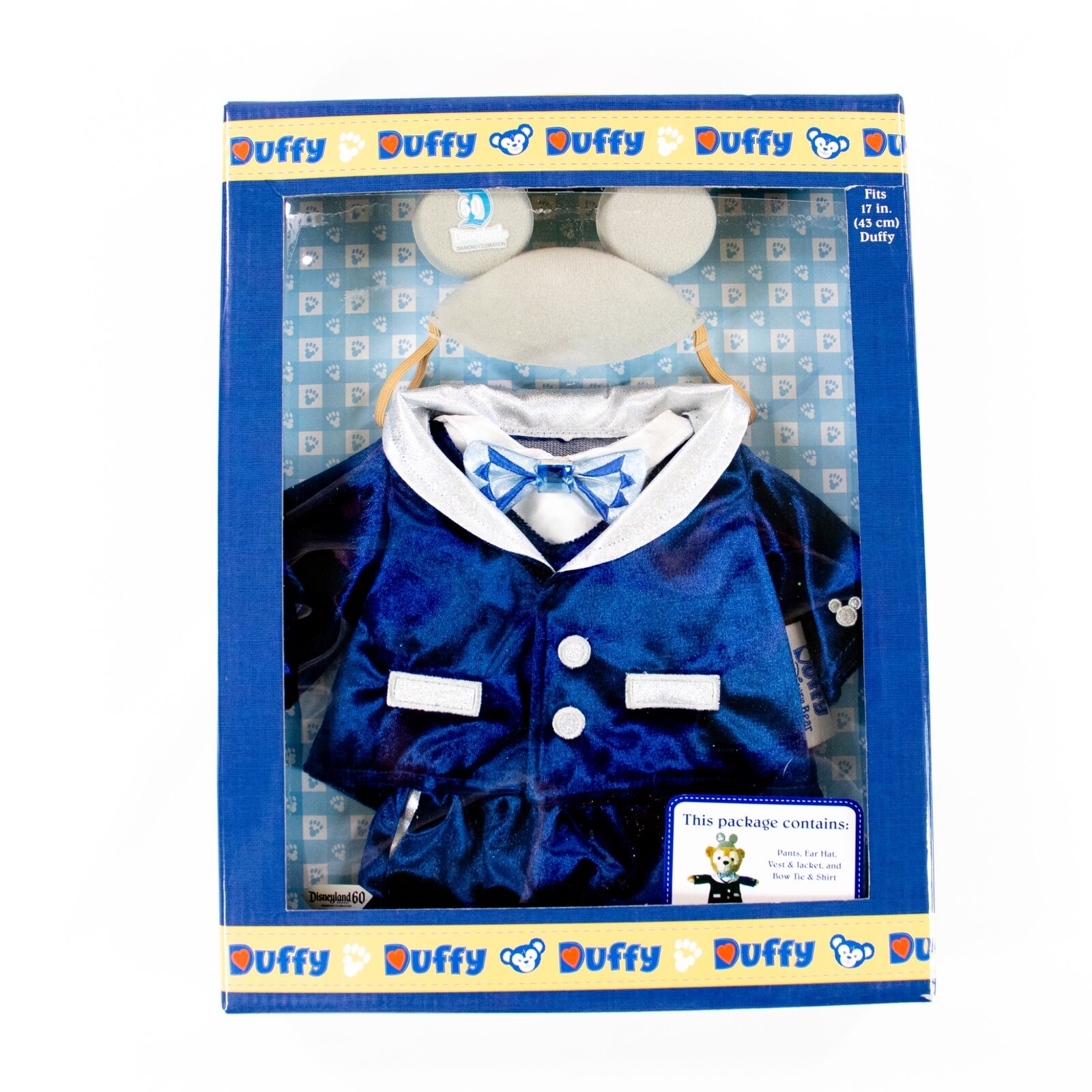 Disney Parks Duffy Bear Disneyland 60th Anniversary Costume Outfit Clothes New