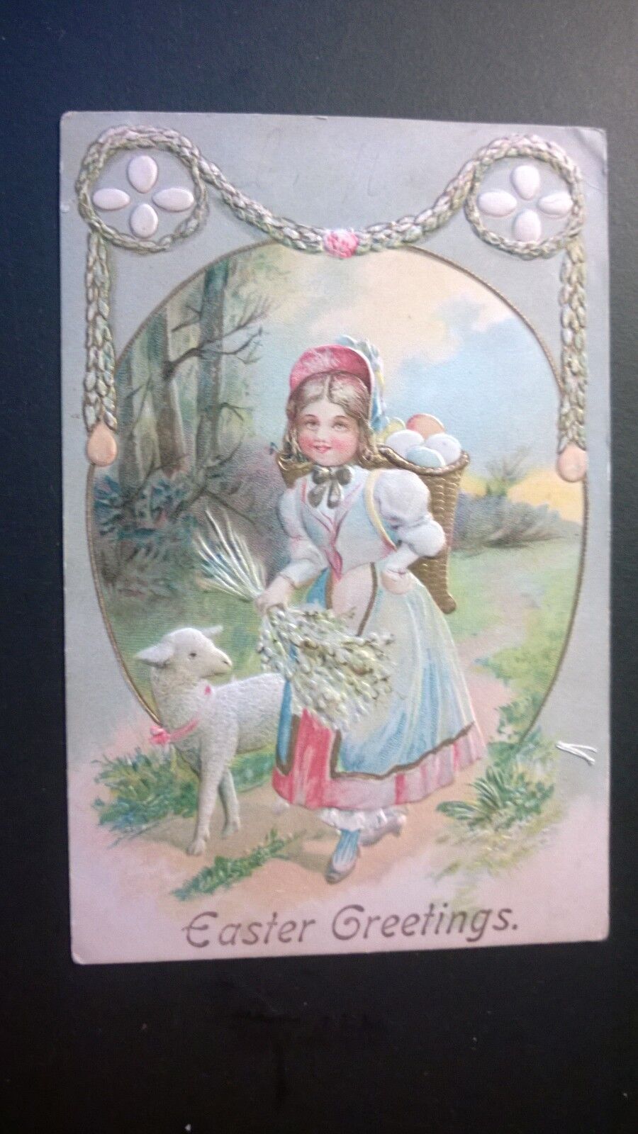  Antique Embossed Postcard 1907 