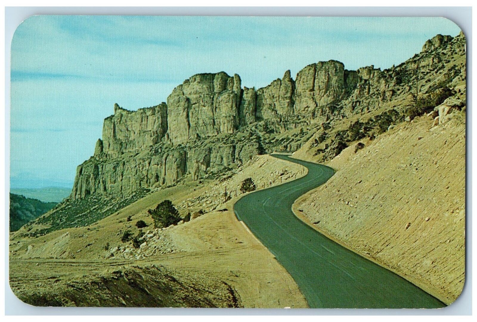 c1960s Scene In Upper Ten Sleep Canon Big Horn Mountains In Wyoming WY Postcard