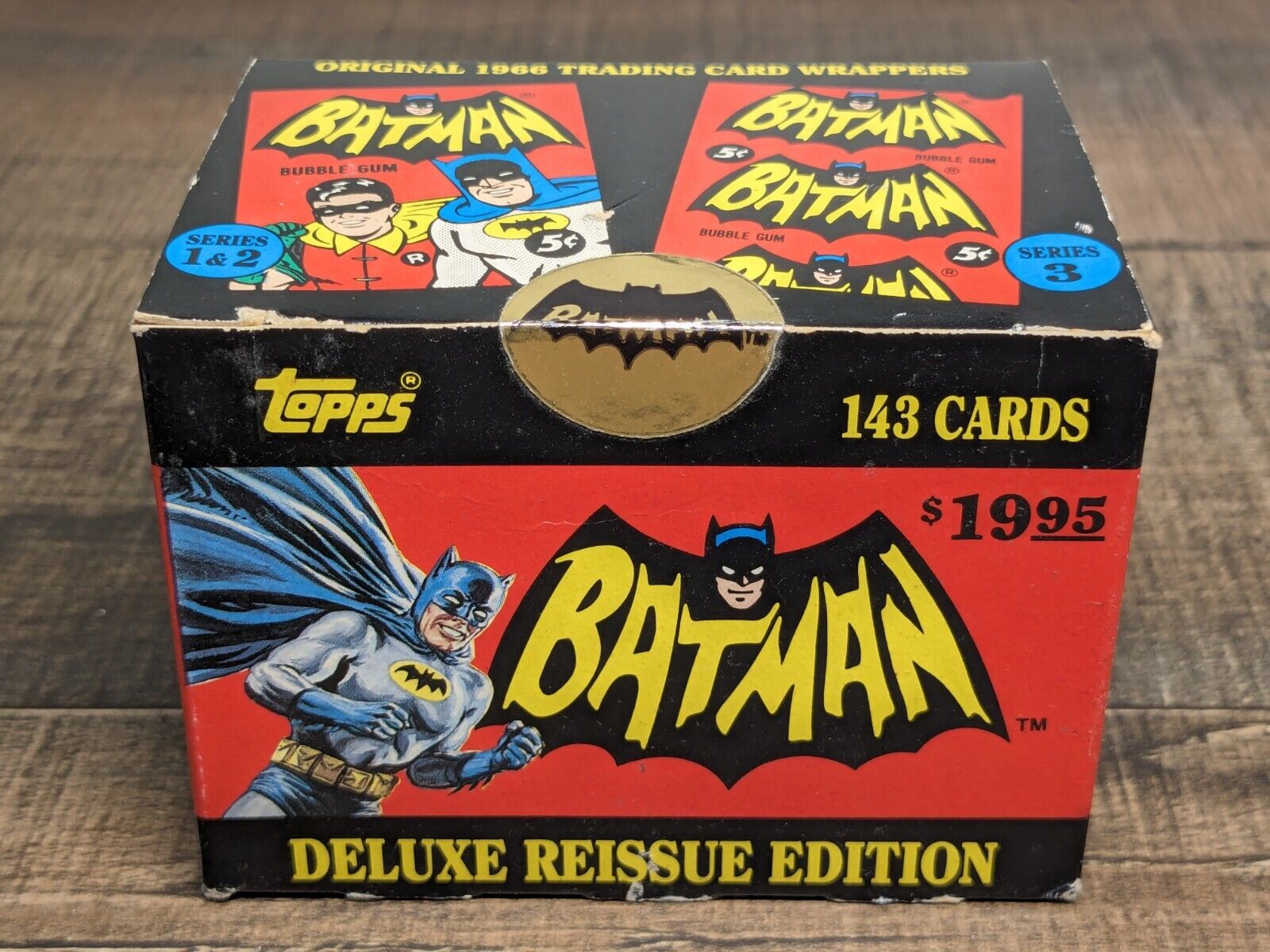 Original 1966 Trading Card Batman Topps 143 Cards Box Deluxe Reissue 1989 WOW