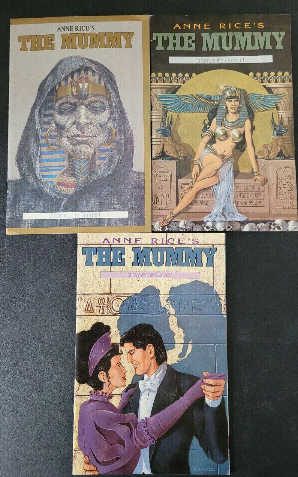 ANNE RICE'S THE MUMMY: RAMSES THE DAMNED SET OF 3 ISSUES 1990 MILLENNIUM COMICS