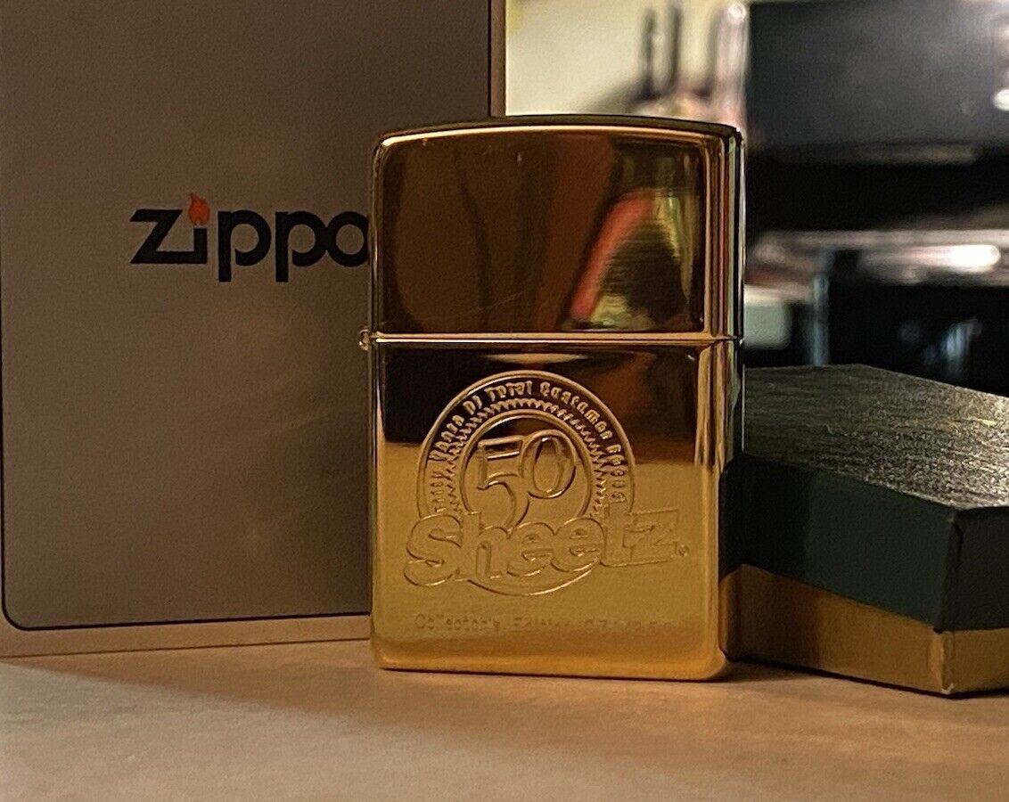 RARE ZIPPO Limited Edition 031 Of 250 Sheetz 50th Anniversary Gold Sheetz Inc