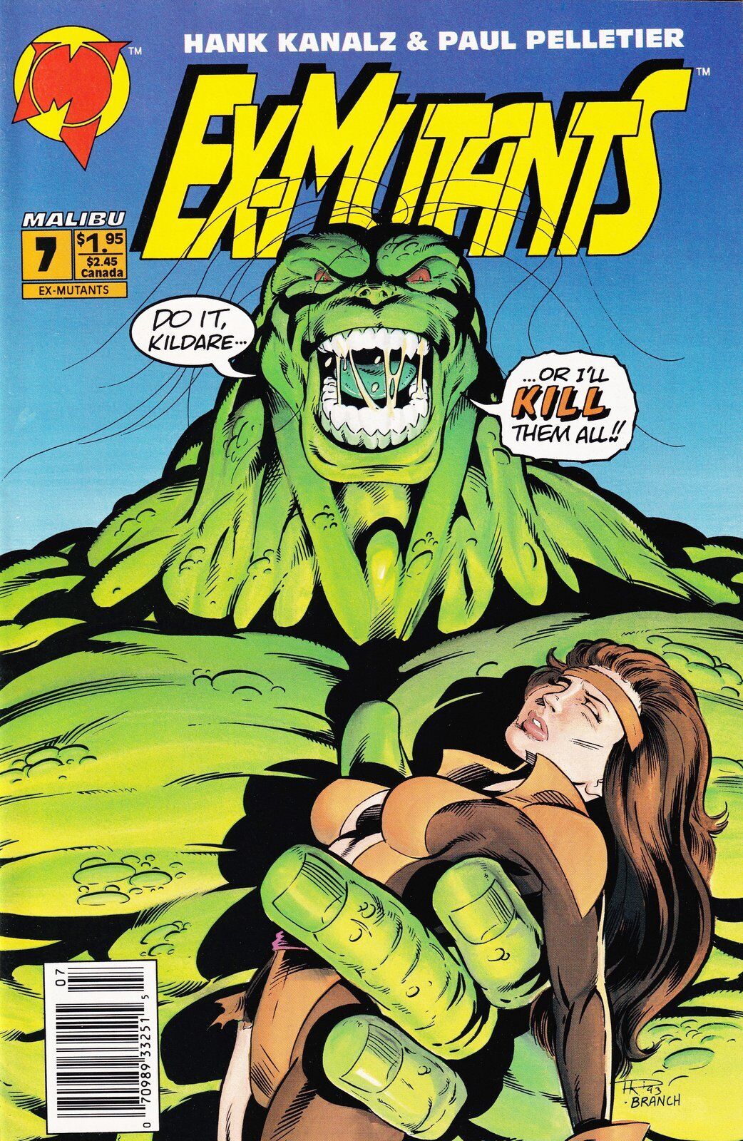 Ex-Mutants #7 Newsstand Cover Malibu Comics
