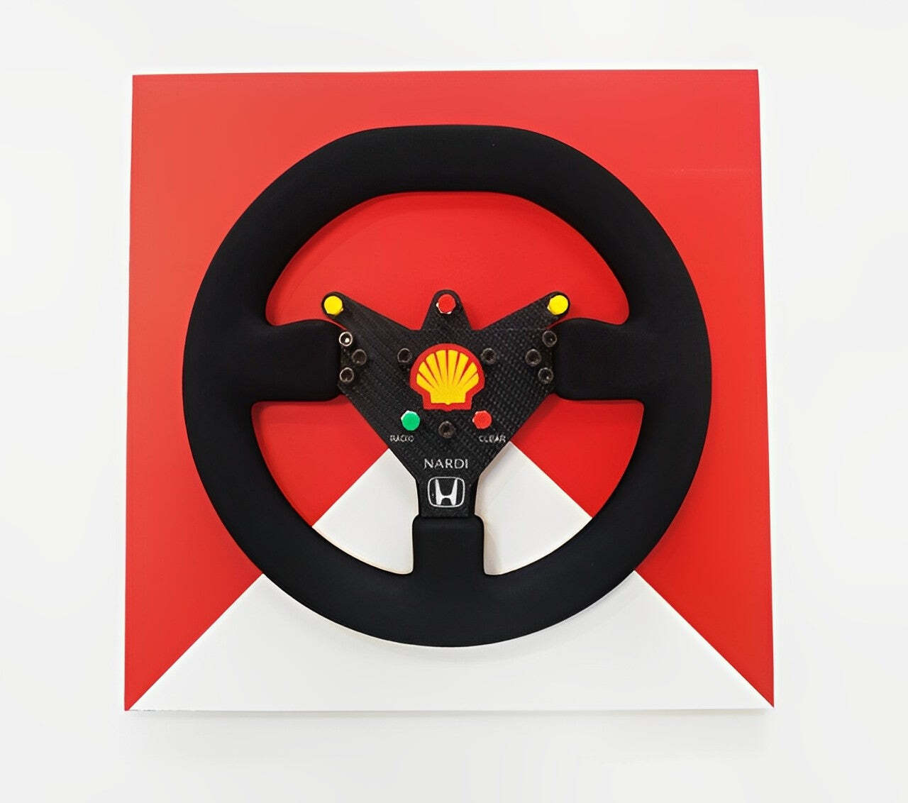 Ayrton Senna 1992 McLaren MP4/7 Steering Wheel 3D Wall Art - Team Theme