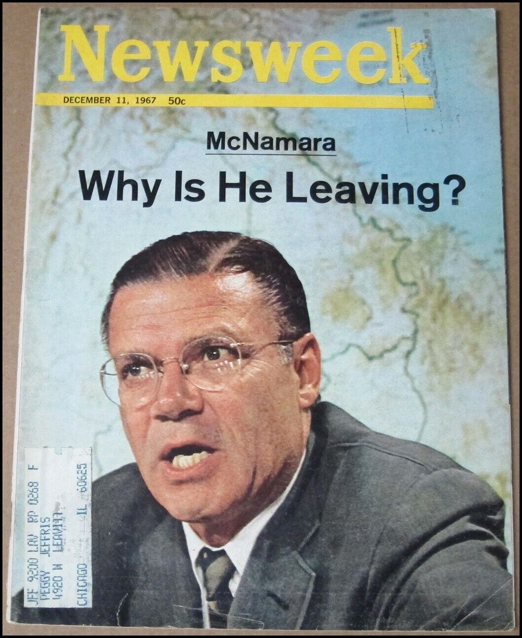 12/11/1967 Newsweek Magazine Robert McNamara Sidney Poitier Vietnam Jim Ringo