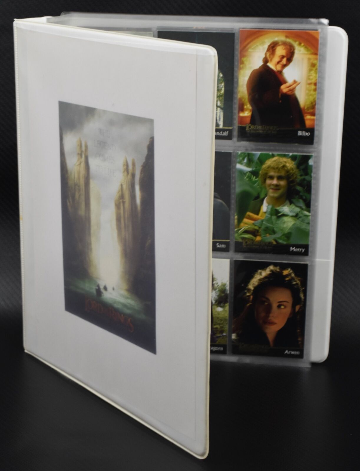 90 Lord of the Rings Trading Cards in Binder with Sleeves: Collector\'s Treasure