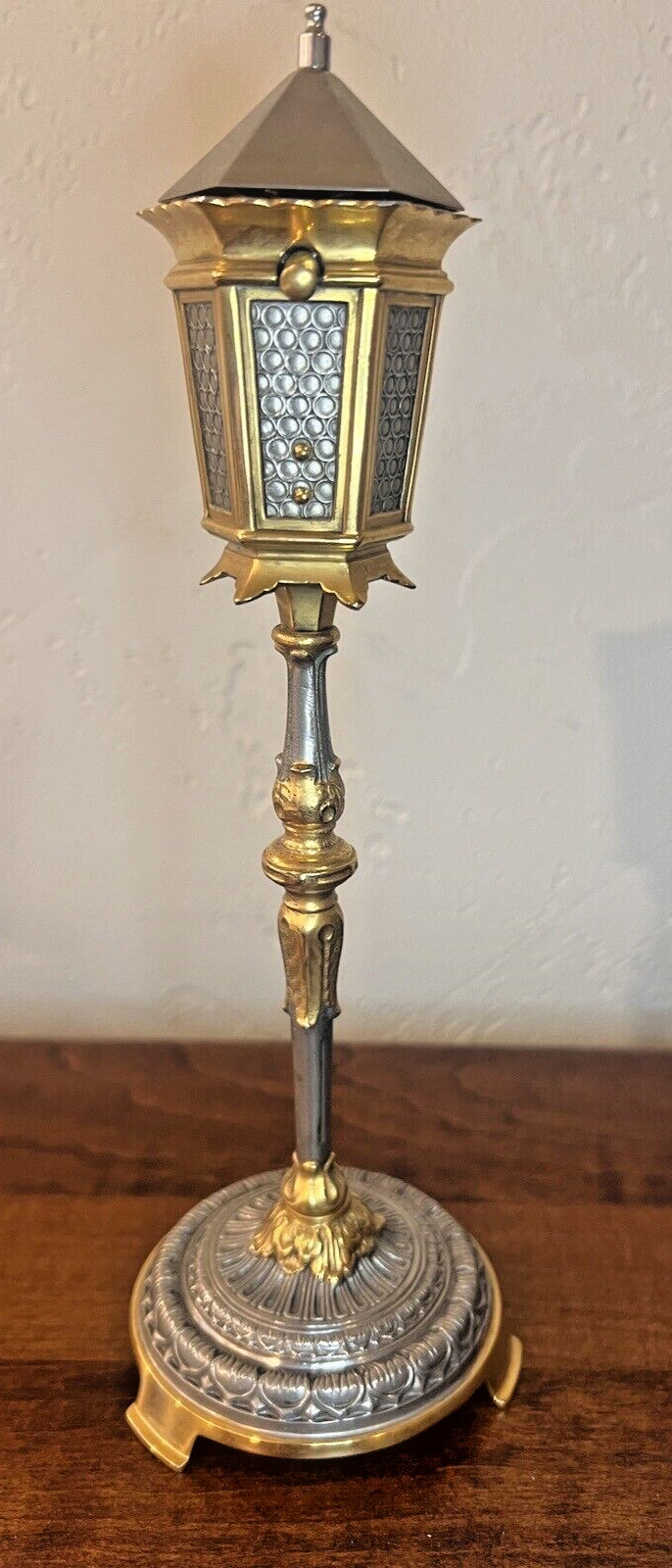 1940s German Erhard & Sohne Street Lamp candlestick table lighter, never fired