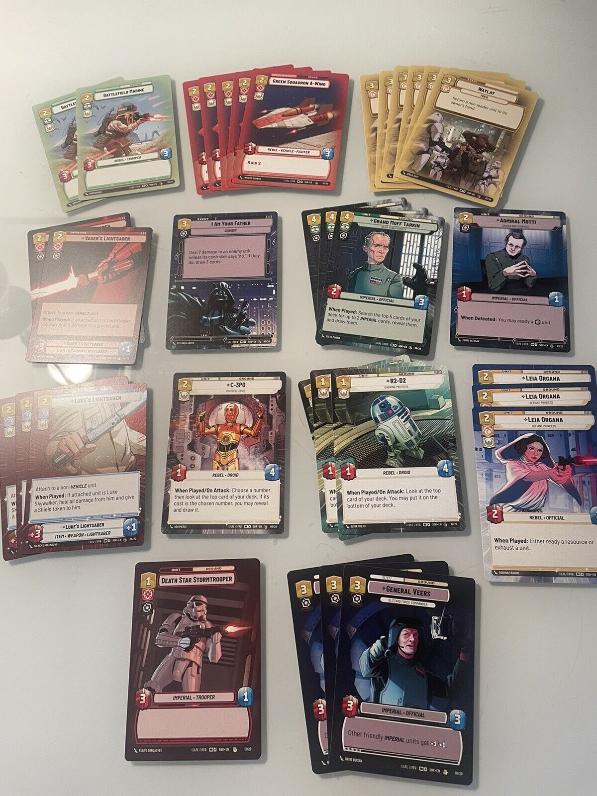 Star Wars Unlimited Promo Cards (34 Non-Foil & 2 Foil Cards)