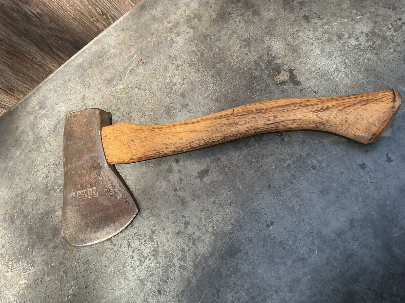 Vintage Plumb Victory National Pattern Hatchet Axe With Handle