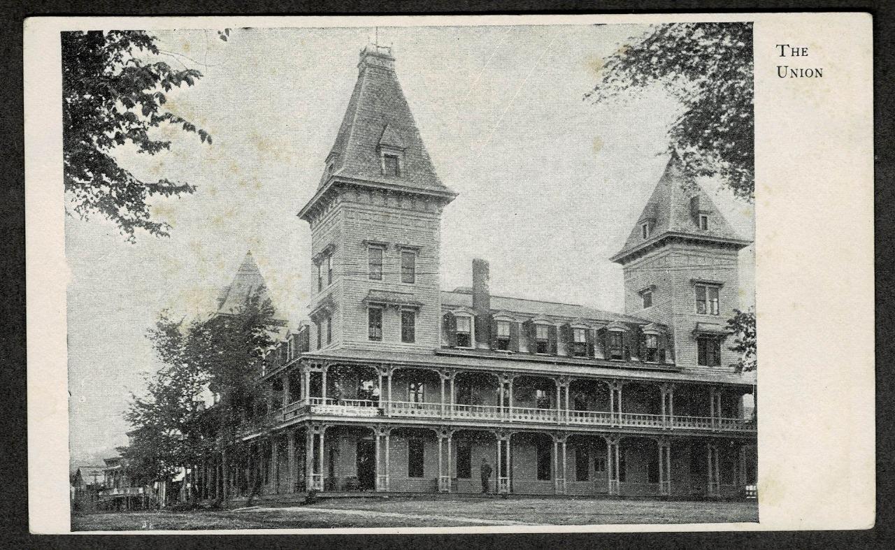 The Union Hotel Perkasie Pennsylvania Private Mailing Card Postcard 1905
