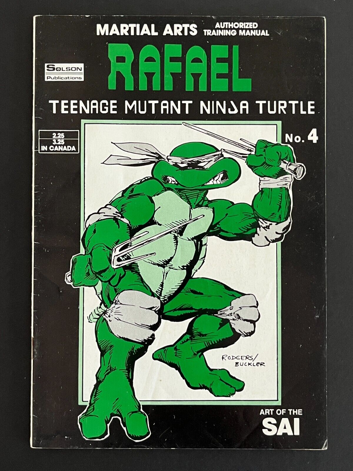 Teenage Mutant Ninja Turtles Authorized Training Manual #4 (1986, Raphael)