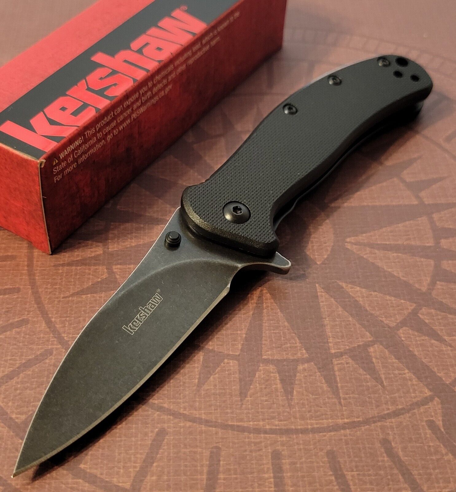 Kershaw Knife Model 1730BWH3 Zing Assisted Opening Liner Lock 8Cr13MoV Steel