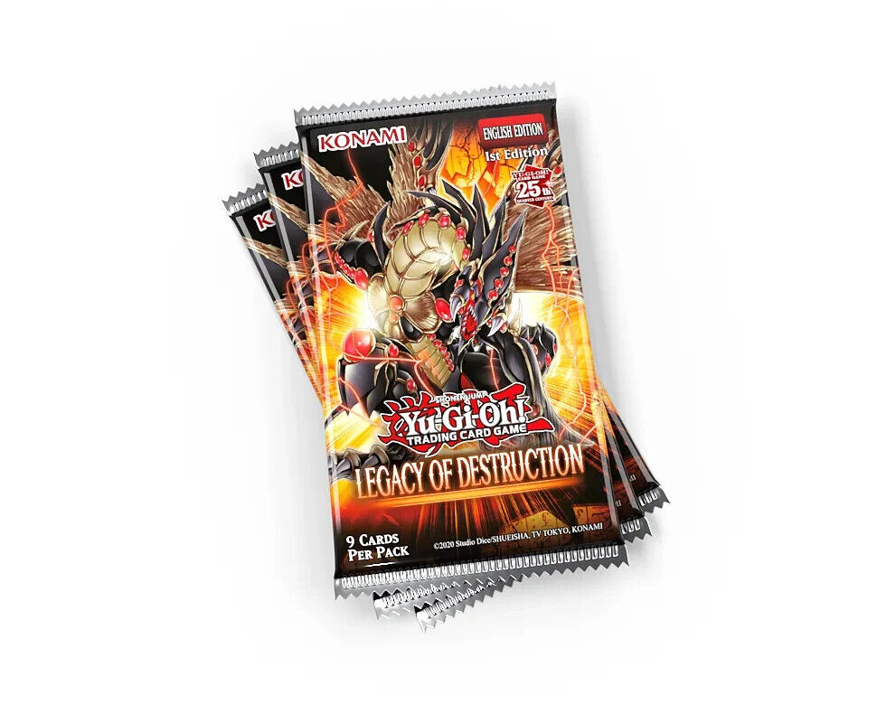 Yu-Gi-Oh 5x Legacy of Destruction Booster Packs - 1st Ed. - Sealed (EU Version)