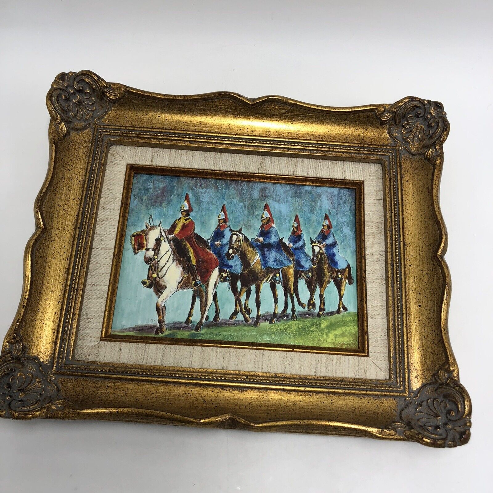 George G. Petty Enameled Steel Horse Guards Art Paint