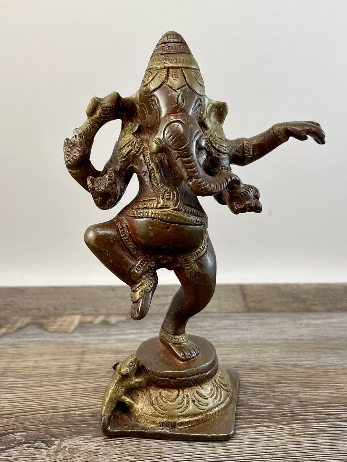 Dancing Ganesha Statue Religious Statue Home Decor ~9 Inch Tall Metal