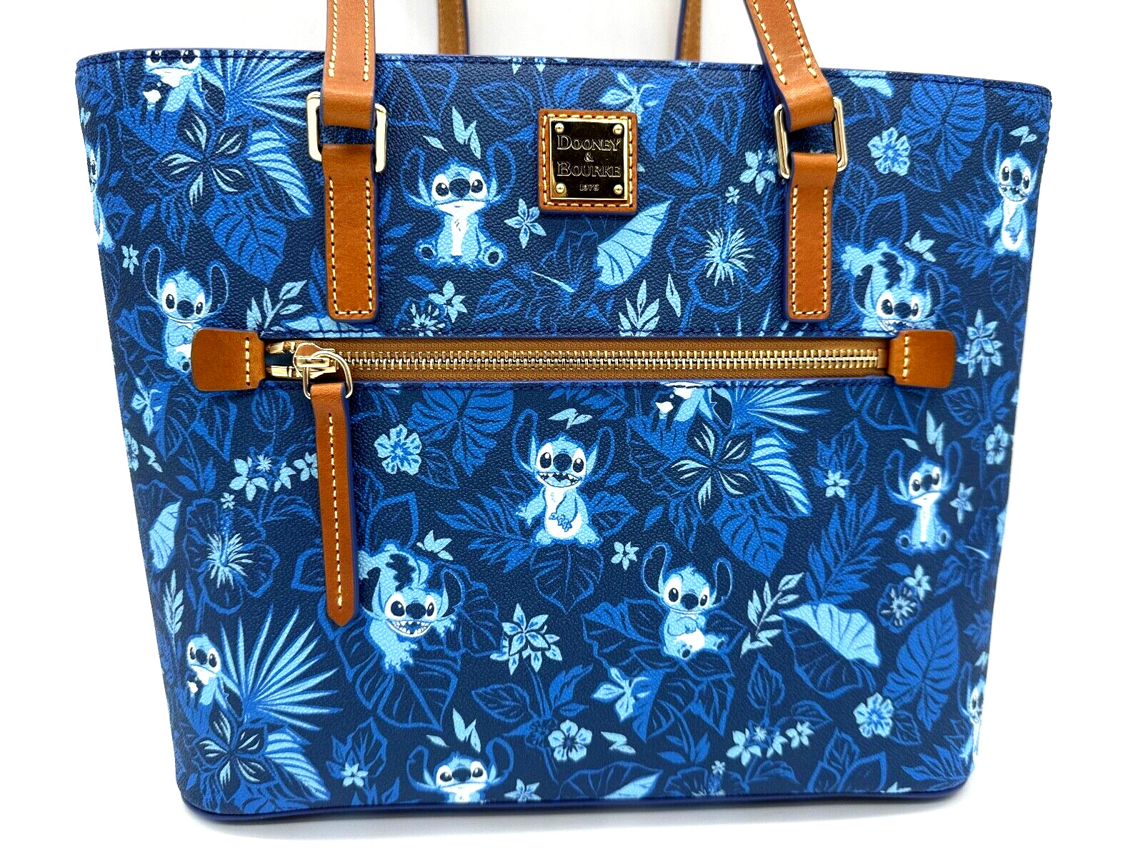Disney Dooney and & Bourke Stitch Tote Bag Purse Blue NWT Lilo 2024
