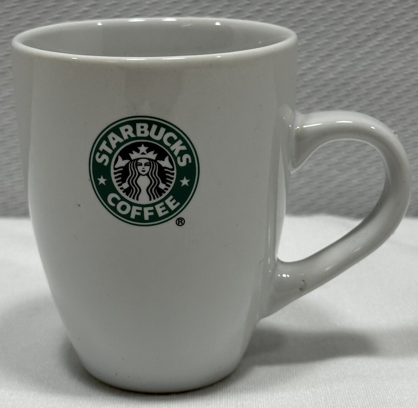 Starbucks 2007 White Siren Mermaid Logo Tiny Espresso 6.7 fl oz Coffee Mug Cup