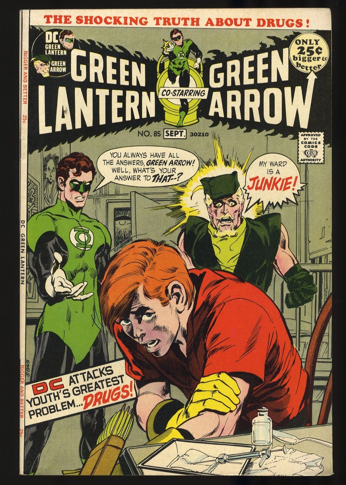 Green Lantern #85 VF+ 8.5 Drug Issue Neal Adams Green Arrow DC Comics 1971