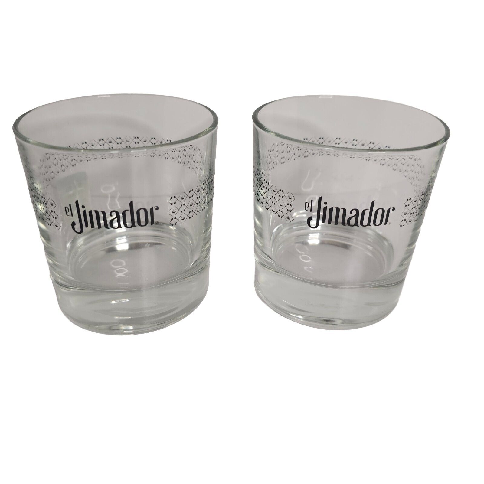  EL JIMADOR TEQUILA Glasses Pair MADE IN ITALY Barware Cocktail 