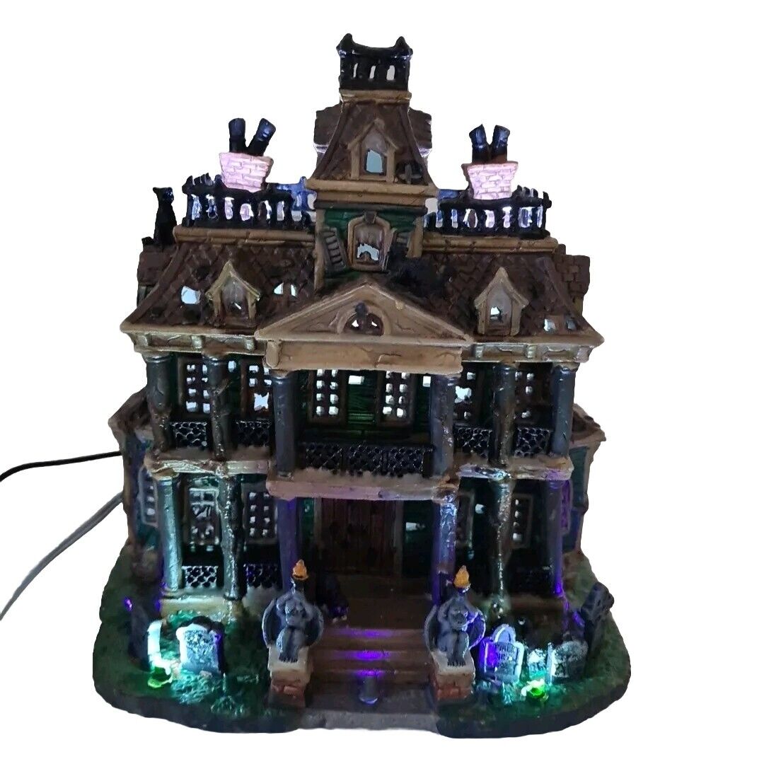 🚨 LEMAX Spooky Town Halloween Collection Gothic Haunted Mansion 15199 Retired
