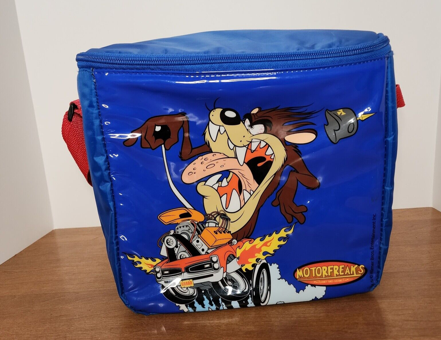 Vintage Looney TunesMotor Freaks Taz Lunch Bag Cooler Insulated