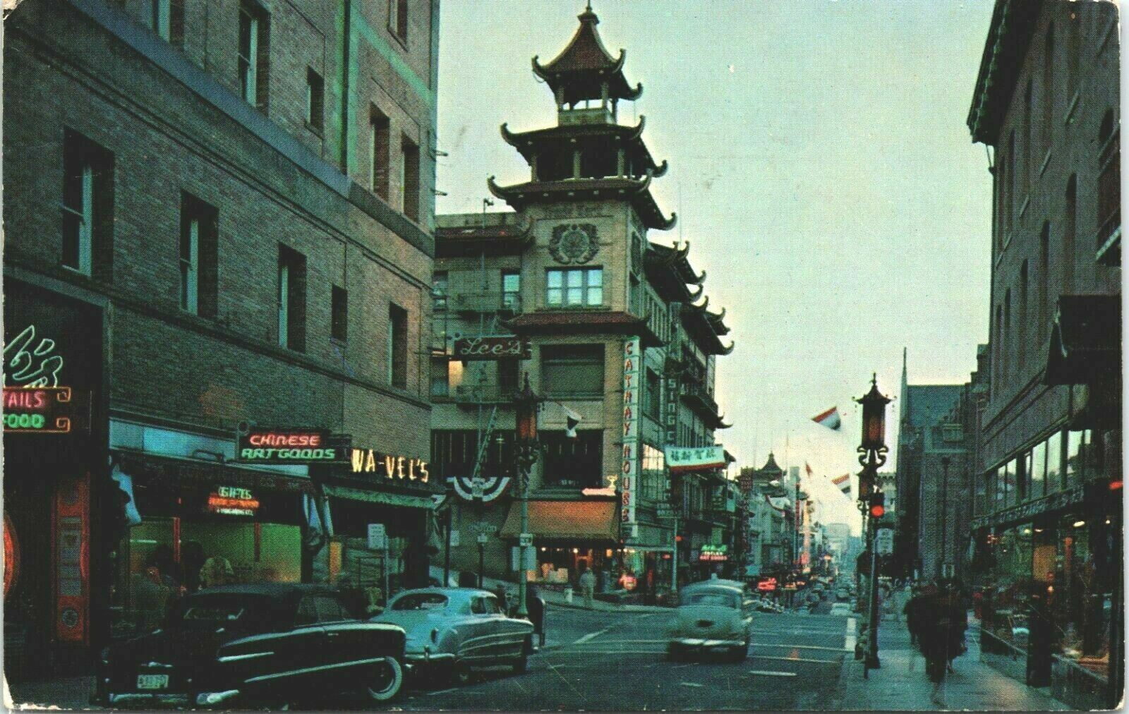 Chinatown at Night San Francisco California 1961