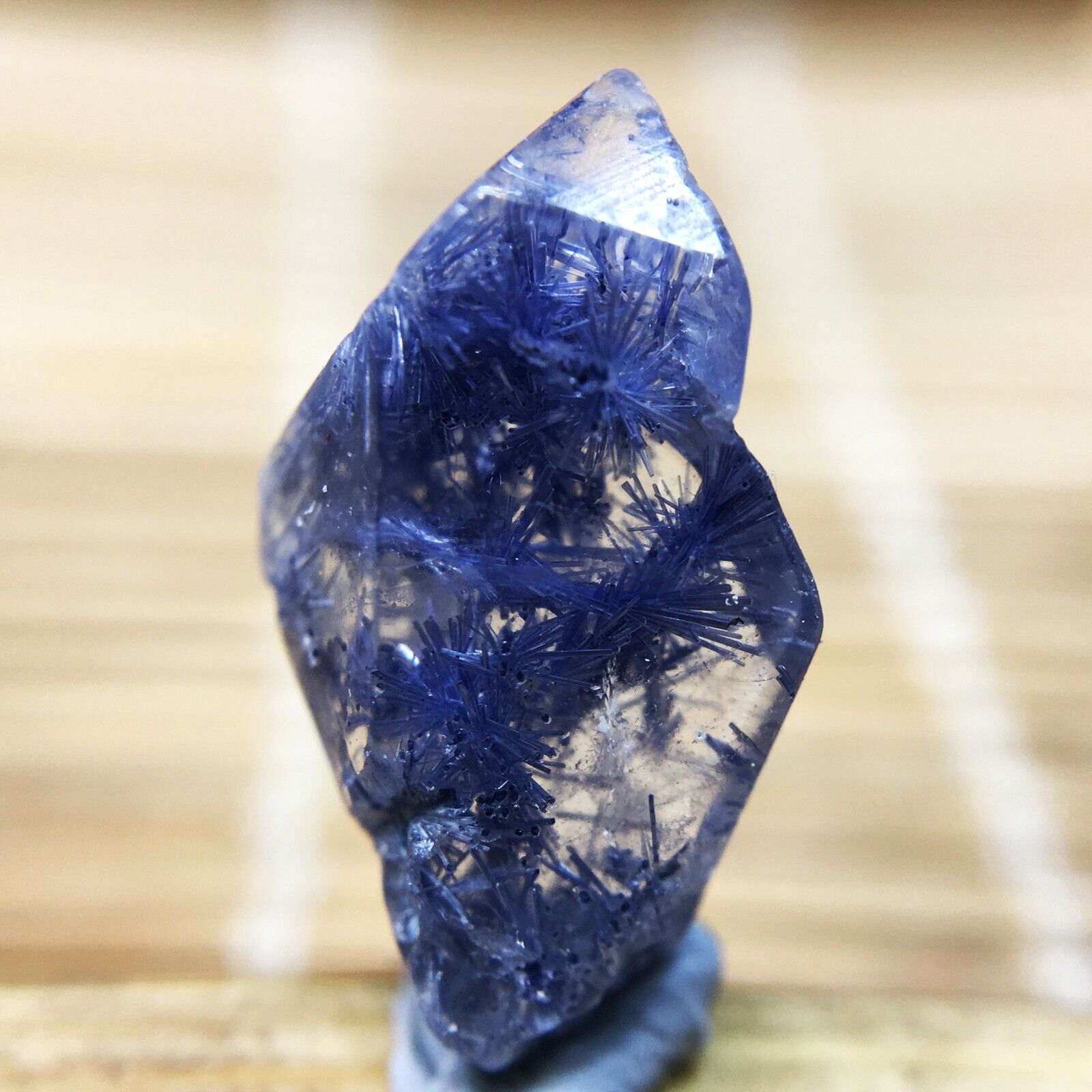 3.5Ct Very Rare NATURAL Beautiful Blue Dumortierite Quartz Crystal Pendant