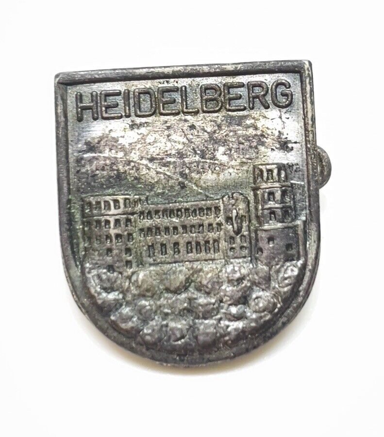 Vintage Heidelberg Germany pewter lapel pin .5\