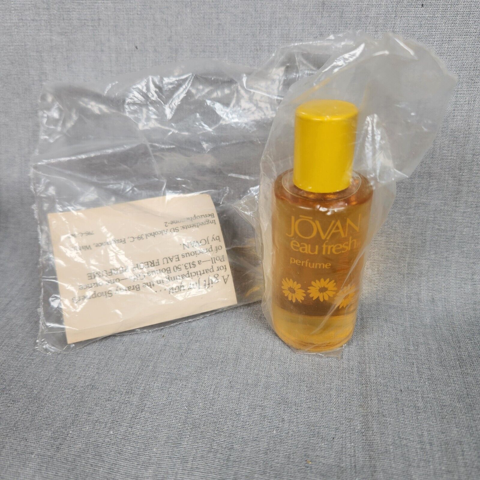 Vintage Jovan Eau Fresh Perfume © 1979 1 fl. oz. New without Box Collectible