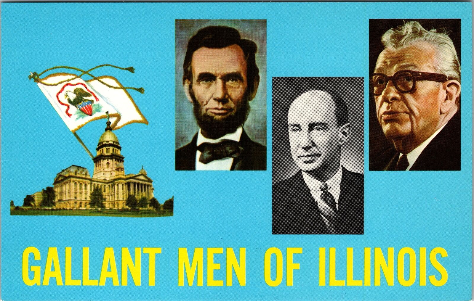 IL-Illinois, Gallant Men Illinois, State Capitol, Vintage Postcard