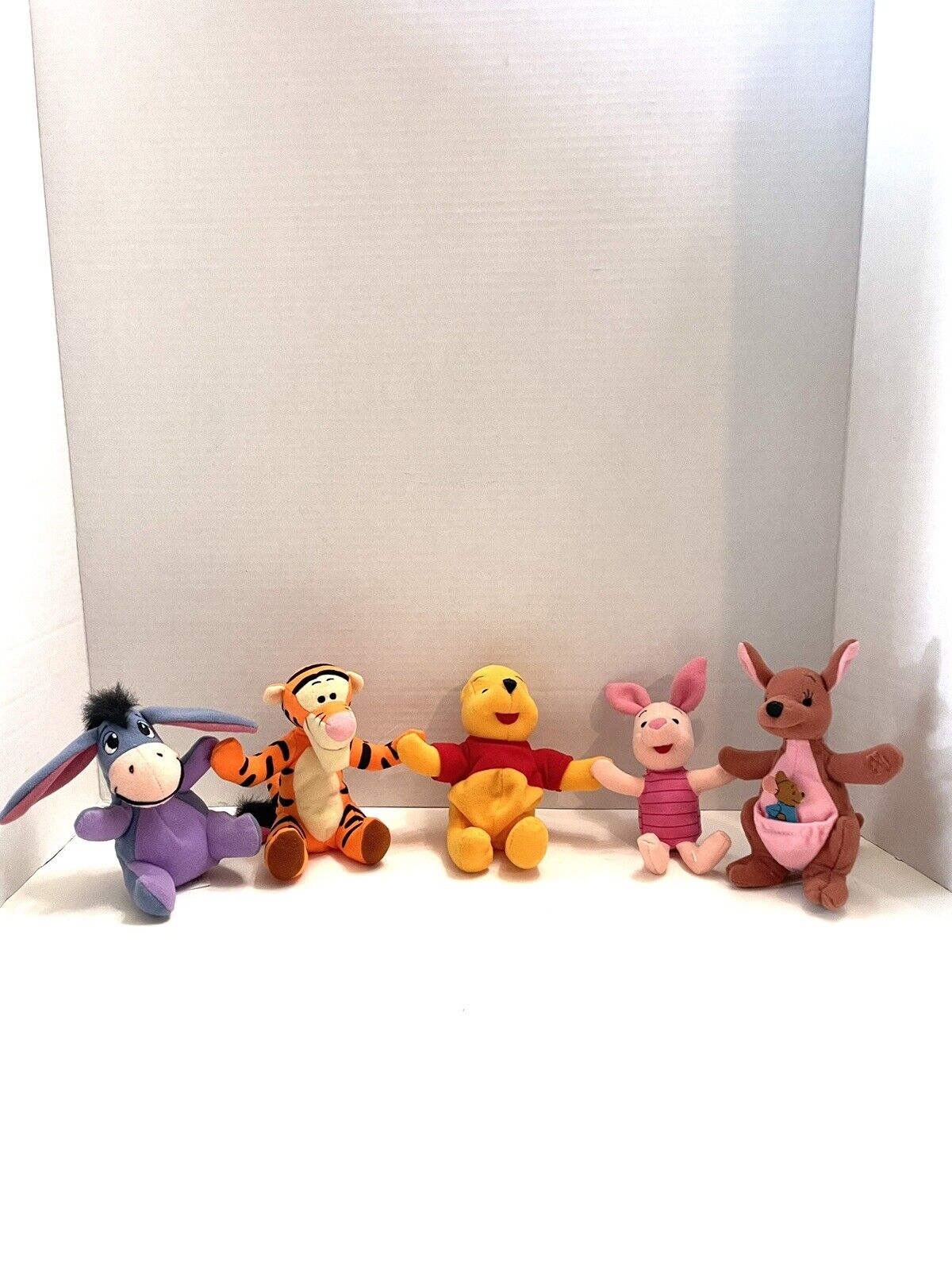 Vintage ~ Disney MATTEL plush toys ~ Tigger, Pooh, Piglet, Eeyore, Kanga & Roo