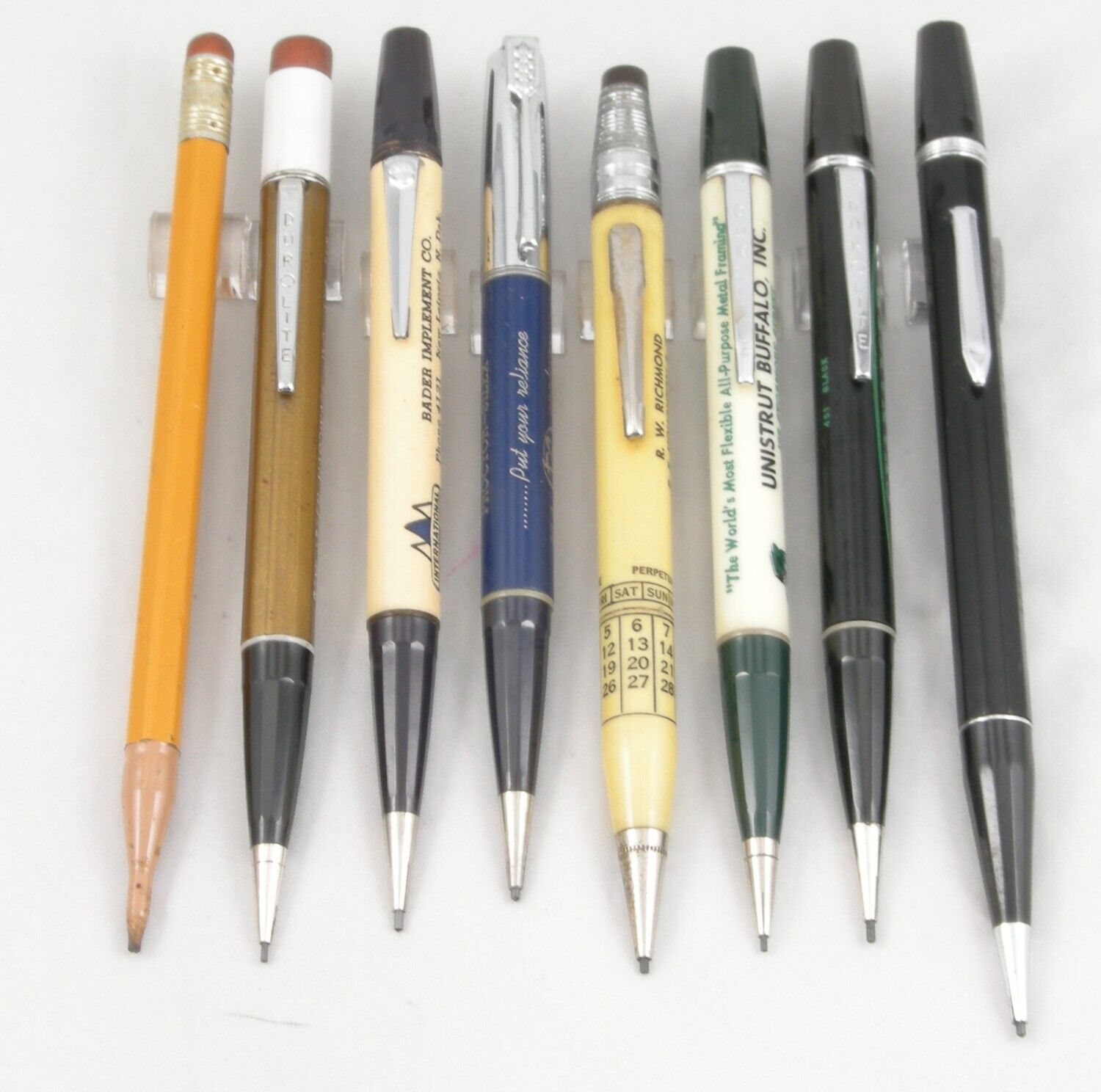 8 Dur-O-Lite Vintage 0.9mm & 1.1mm Mechanical Pencils - 1950-70\'s - All Work
