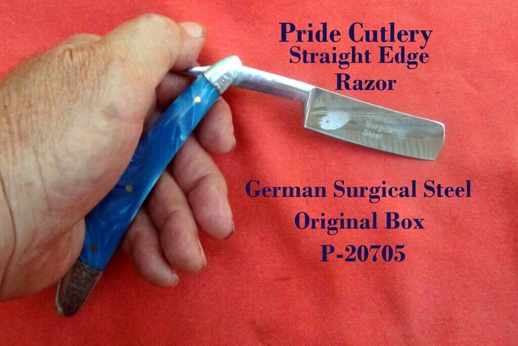 Pride Cutlery Straight Egde Razor   2 3/4\'\'Blade Original Box   V-Fine condition