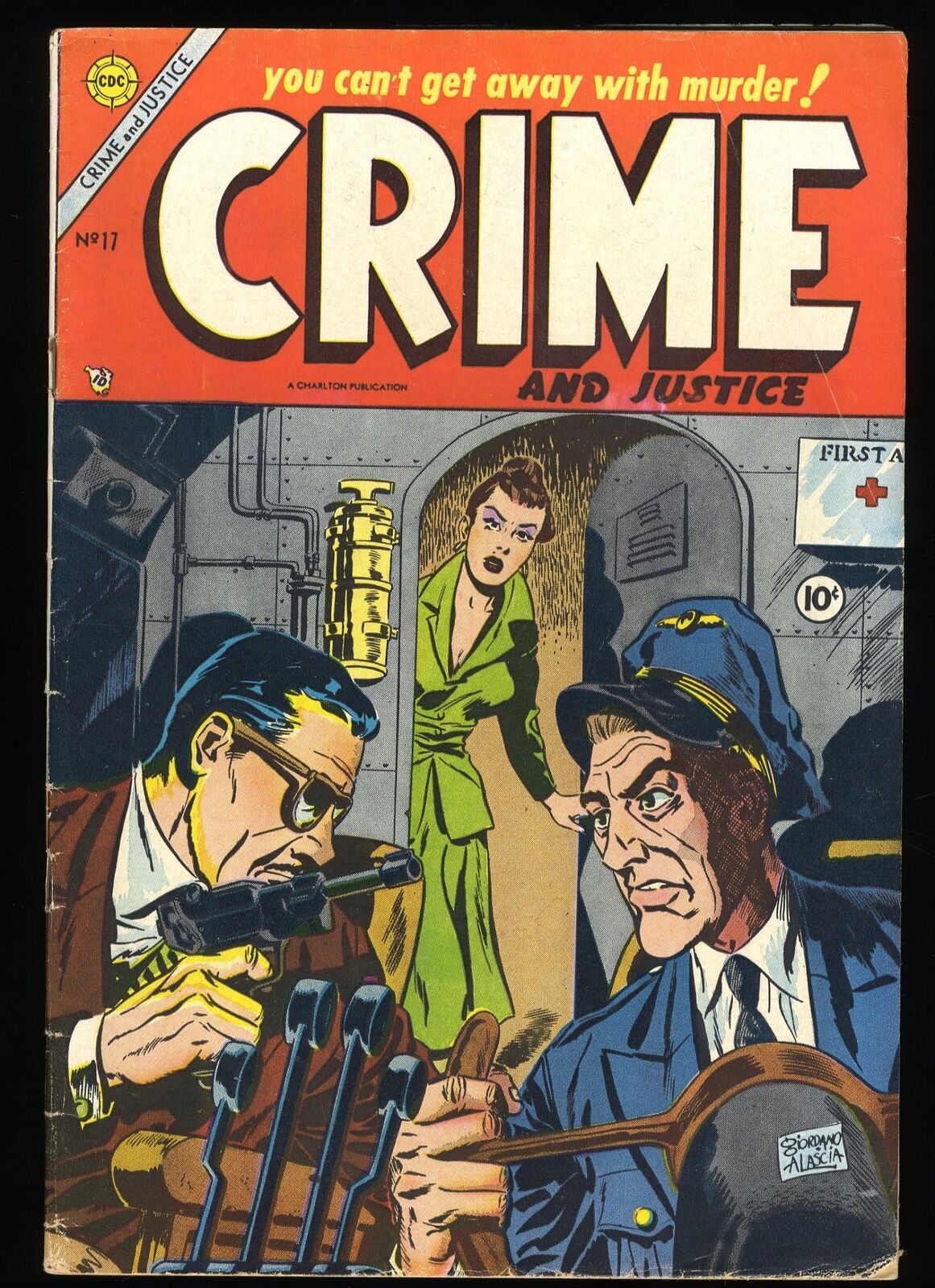 Crime and Justice #17 VG+ 4.5 Charlton 1954